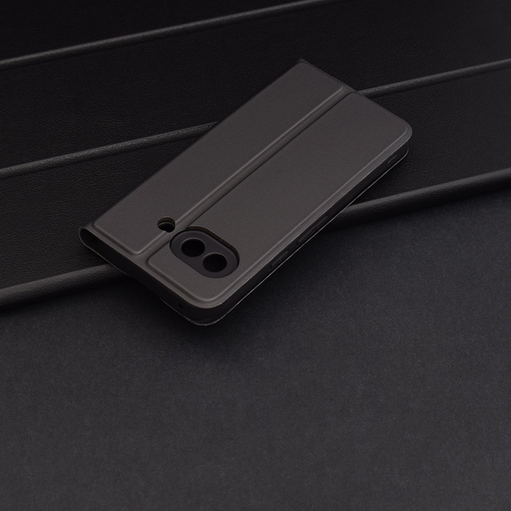 Case for Google Pixel 9a, Techsuit, Magskin Book, Black