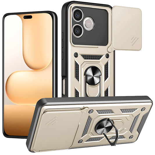 Case for Honor 600 Lite, Techsuit, CamShield, Gold