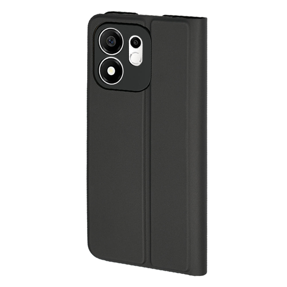 Case for Honor 600 Smart, Techsuit, Magskin Book Long Blitz Cutout, Black