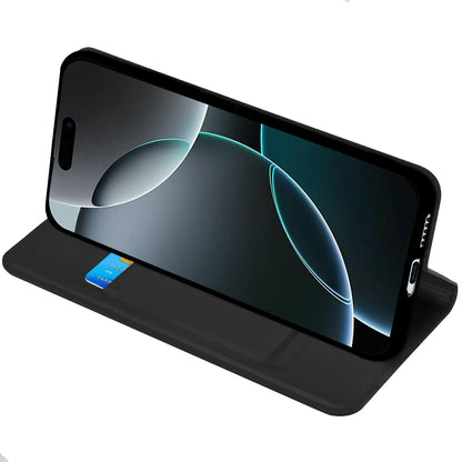 Case for Honor 600 Smart, Techsuit, Magskin Book, Black