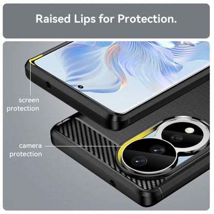 Case for Honor 90 / 80, Techsuit, Carbon, Black