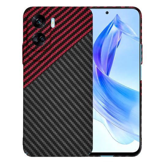 Case for Honor 90 Lite, Techsuit, Carbonite FiberShell, Black Red