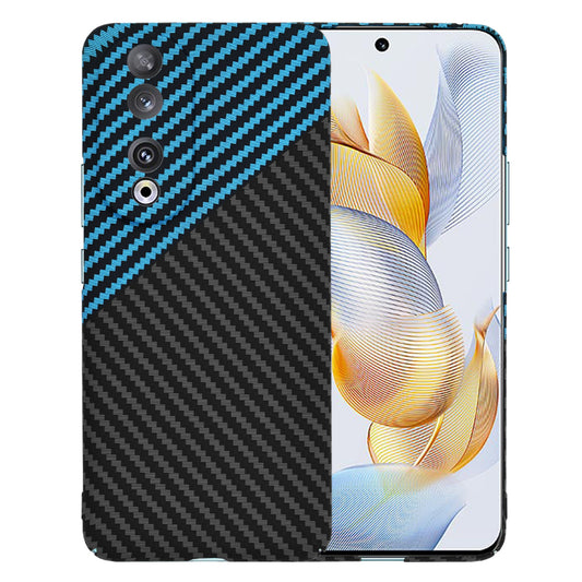 Case for Honor 90, Techsuit, Carbonite FiberShell, Black Blue
