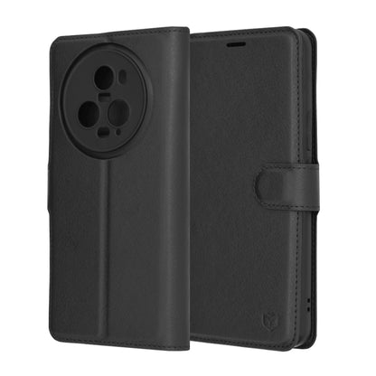 Case for Honor Magic5 Pro, Techsuit, Leather Folio, Black