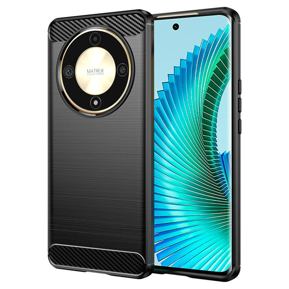 Case for Honor Magic6 Lite, Techsuit, Carbon, Black