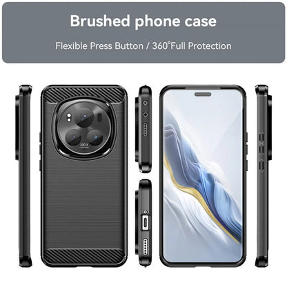 Case for Honor Magic7 Pro, Techsuit, Carbon, Black