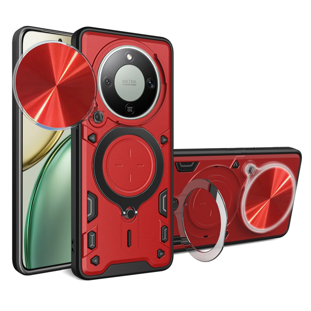 Case for Honor Magic8 Lite, Techsuit, CamGuard Pro, Red