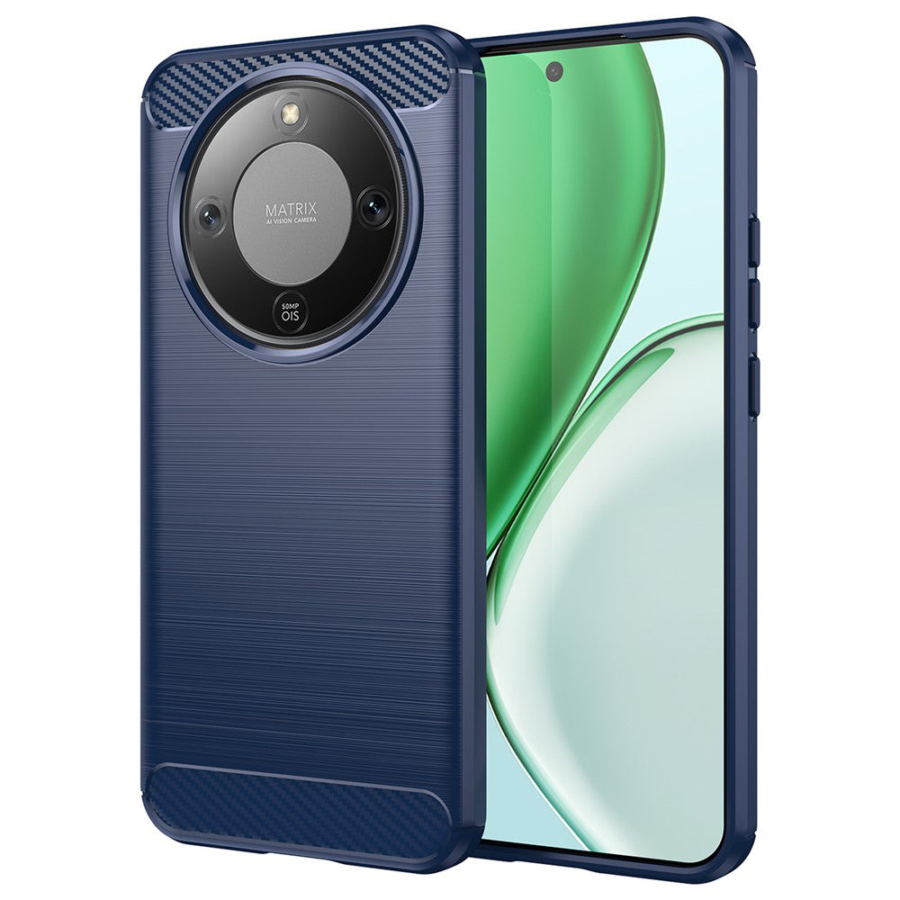 Case for Honor Magic8 Lite, Techsuit, Carbon, Blue