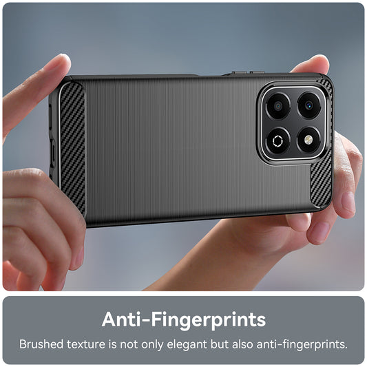 Case for Honor X6b, Techsuit, Carbon, Black