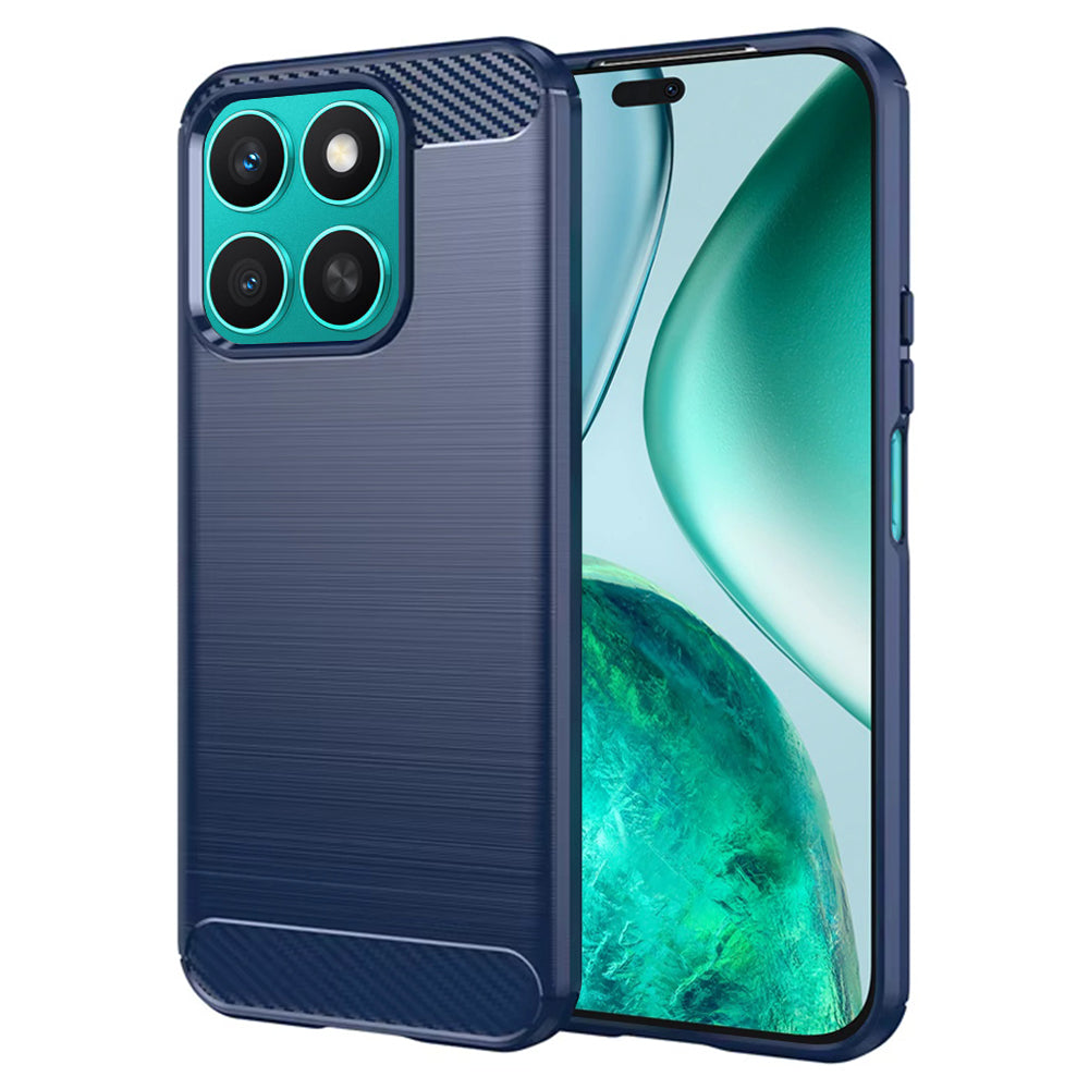 Case for Honor X8c, Techsuit, Carbon, Blue