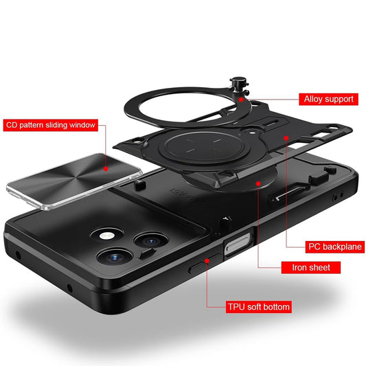 Case for Honor X8d, Techsuit, CamGuard Pro, Black