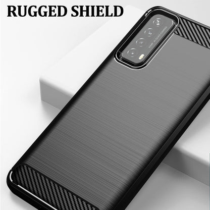 Case for Huawei P smart 2021, Techsuit, Carbon, Black
