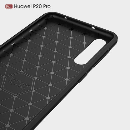 Case for Huawei P20 Pro, Techsuit, Carbon, Black