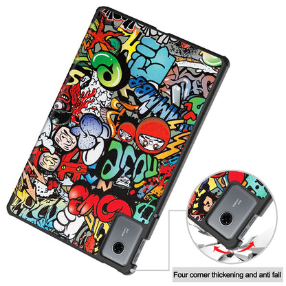 Case for Lenovo Idea Tab 11, Techsuit, FoldPro Urban Vibe, Multicolor