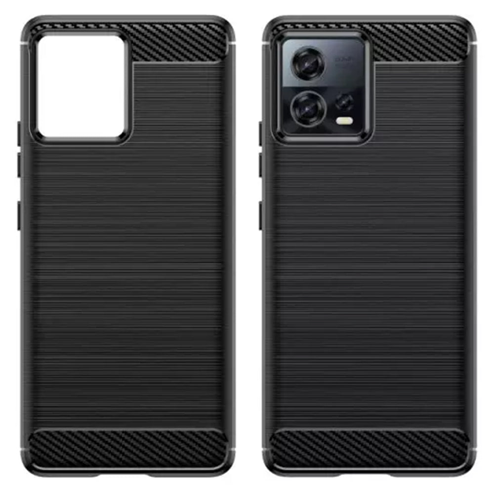 Case for Motorola Edge 30 Fusion, Techsuit, Carbon, Black