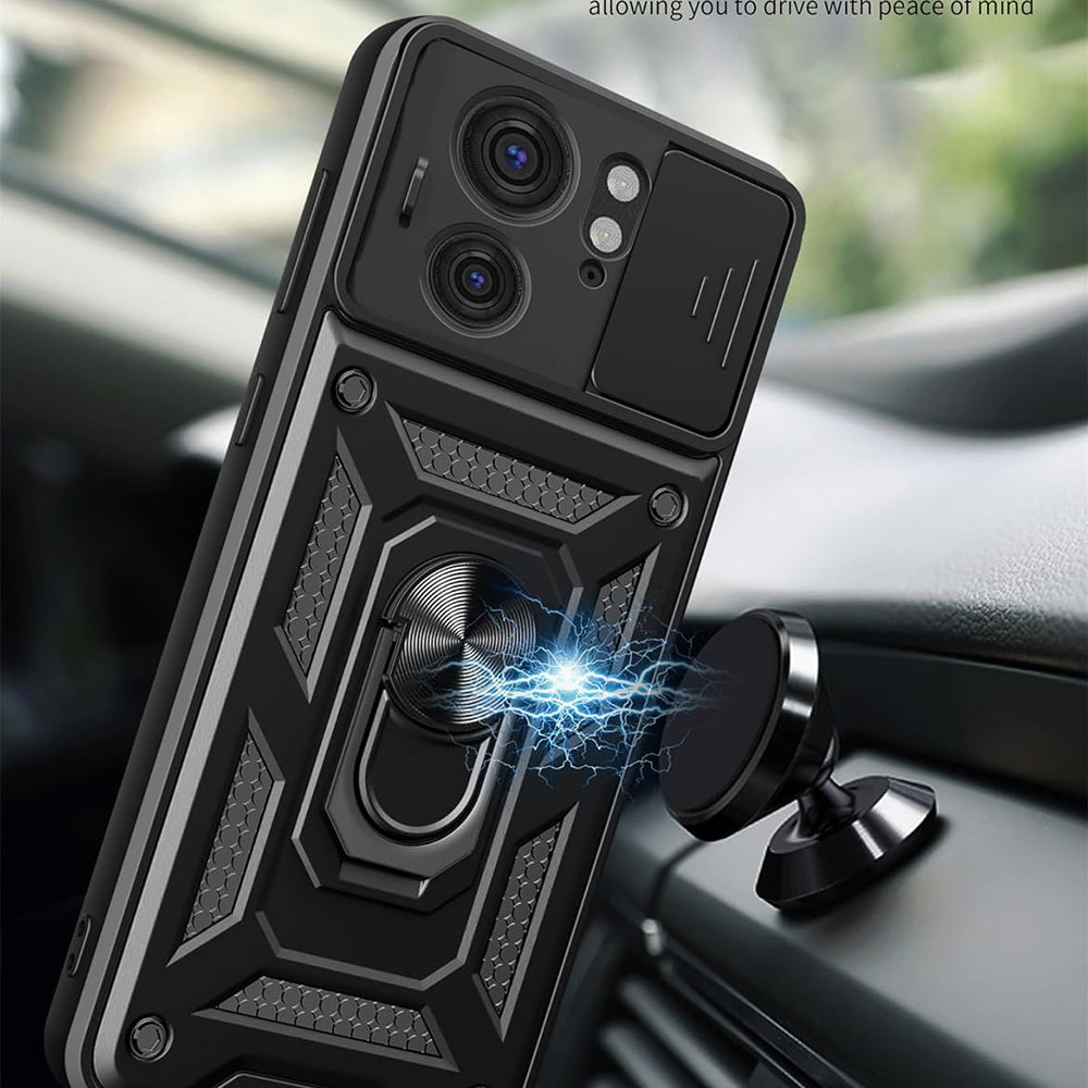 Case for Motorola Edge 40, Techsuit, CamShield, Black