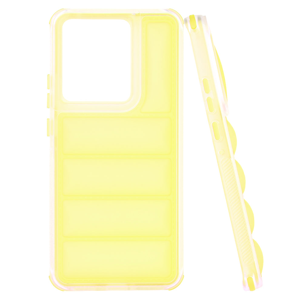 Case for Motorola Edge 50 Pro, Techsuit, Wave Shield, Yellow