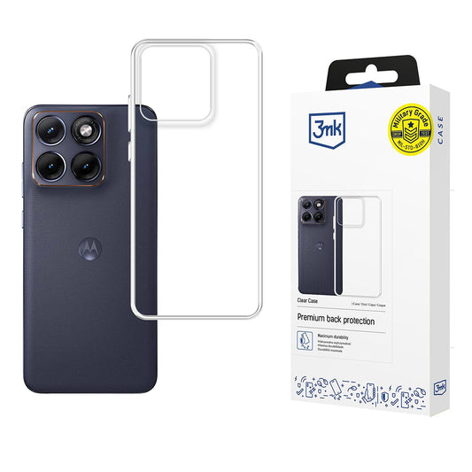 Case for Motorola Edge 70 Fusion, 3MK, Clear, Transparent