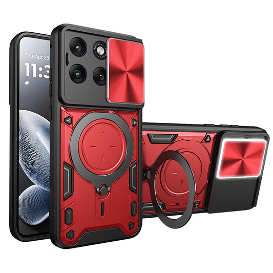 Case for Motorola Edge 70 Fusion, Techsuit, CamGuard Pro, Red