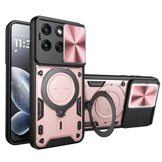Case for Motorola Edge 70 Fusion, Techsuit, CamGuard Pro, Rose Gold