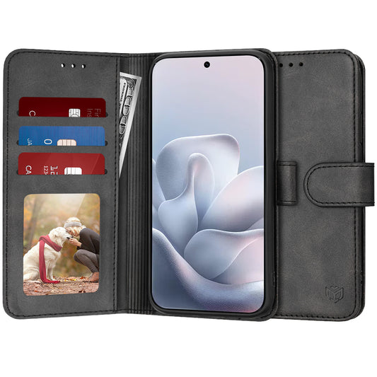 Case for Motorola Edge 70 Fusion, Techsuit, Diary Book, Black