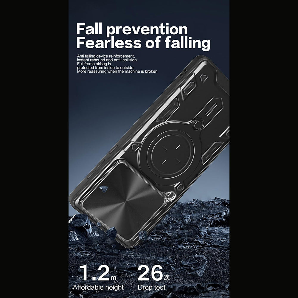 Case for Motorola Edge 70 Pro, Techsuit, CamGuard Pro, Black