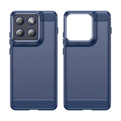 Case for Motorola Edge 70, Techsuit, Carbon, Blue