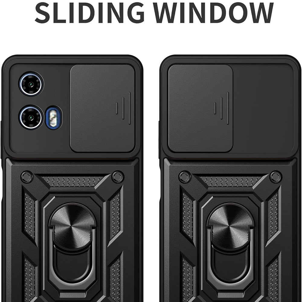 Case for Motorola Moto E15 / G05, Techsuit, CamShield, Black