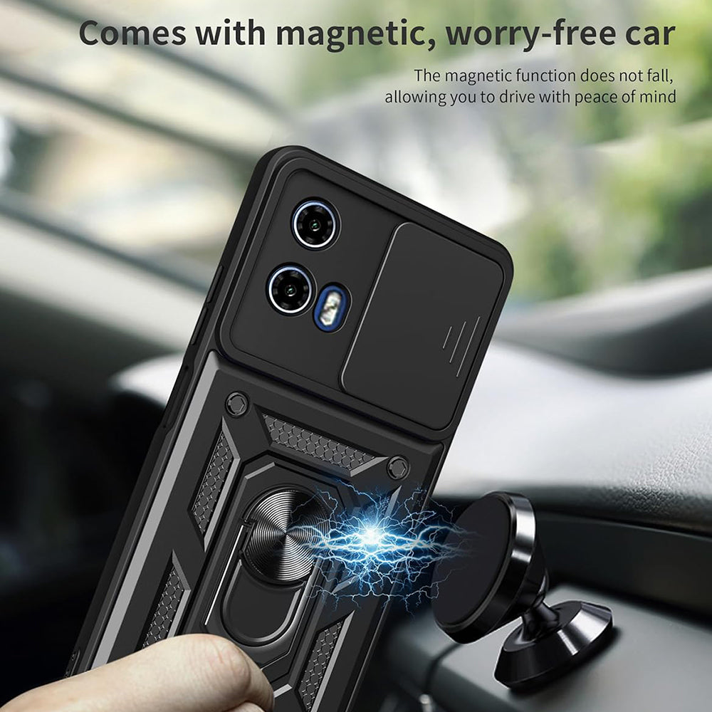 Case for Motorola Moto E15 / G05, Techsuit, CamShield, Black