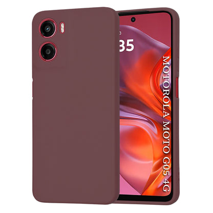 Case for Motorola Moto E15 / G05, Techsuit, SoftFlex, Burgundy