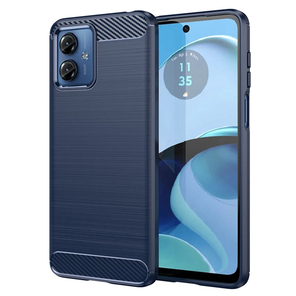 Case for Motorola Moto G14, Techsuit, Carbon, Blue