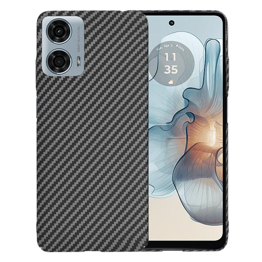 Case for Motorola Moto G24 Power, Techsuit, Carbonite FiberShell, Black