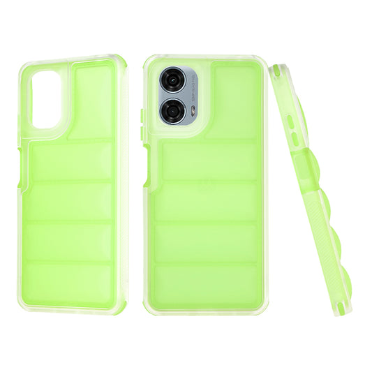 Case for Motorola Moto G24 Power, Techsuit, Wave Shield, Green