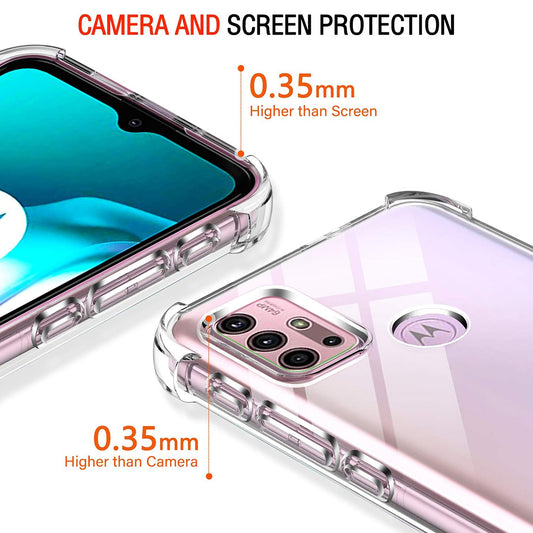 Case for Motorola Moto G30 / G20 / G10, Techsuit, Shockproof Clear, Transparent