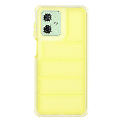 Case for Motorola Moto G54, Techsuit, Wave Shield, Yellow
