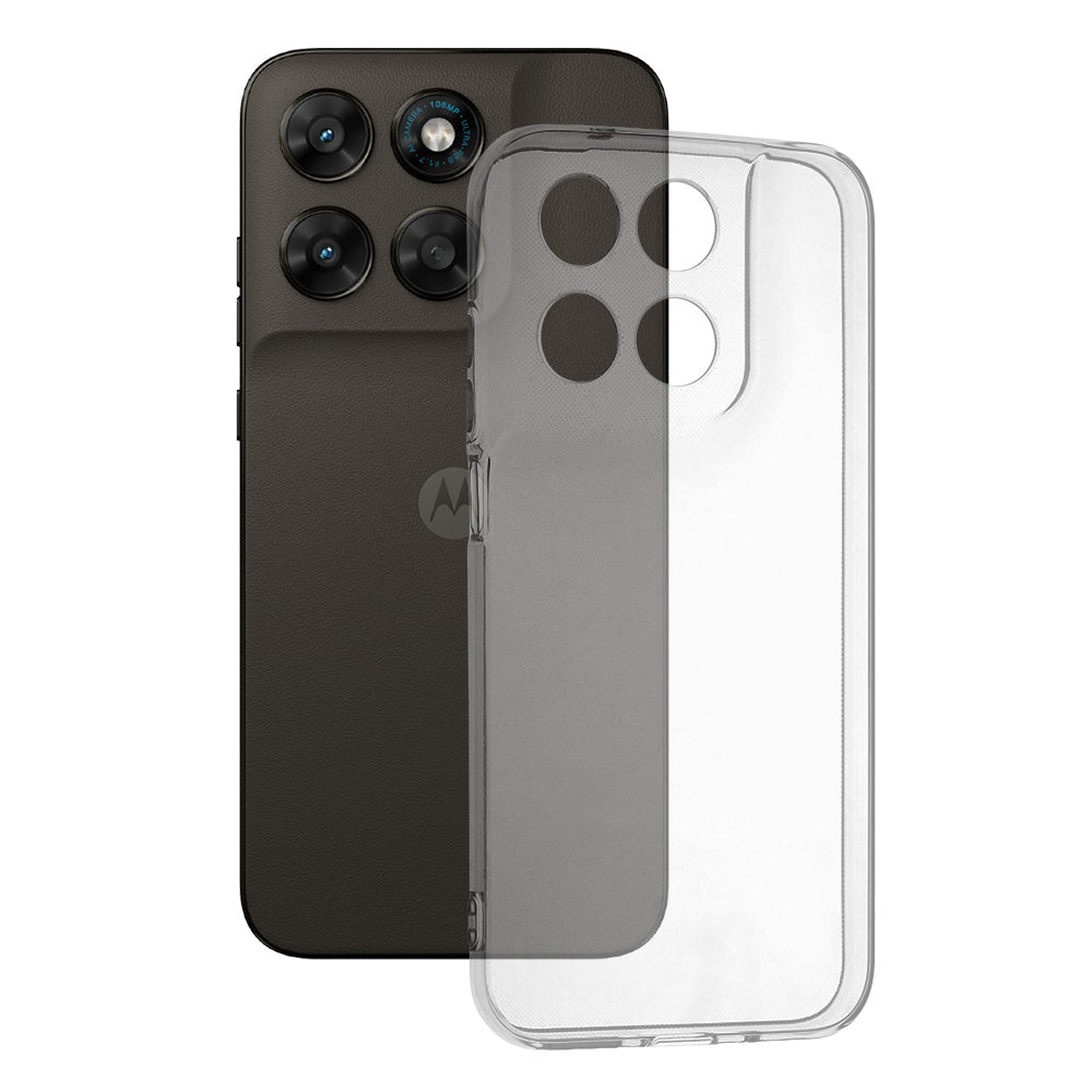 Case for Motorola Moto G77 / G67, Techsuit, Clear, Transparent