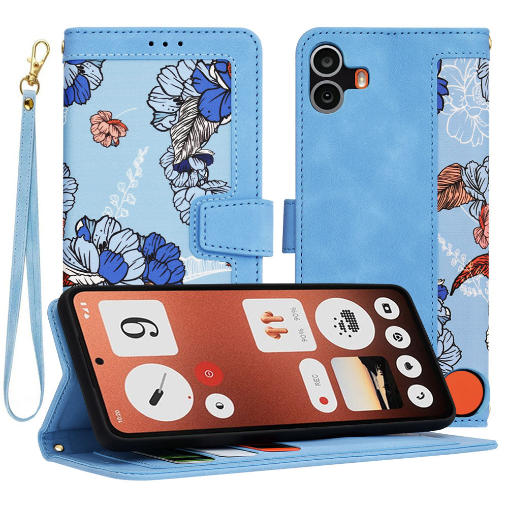 Case for Nothing CMF Phone 1, Techsuit, FlipCraft, Blue