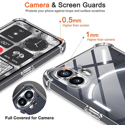 Case for Nothing Phone (2), Techsuit, Shockproof Clear, Transparent