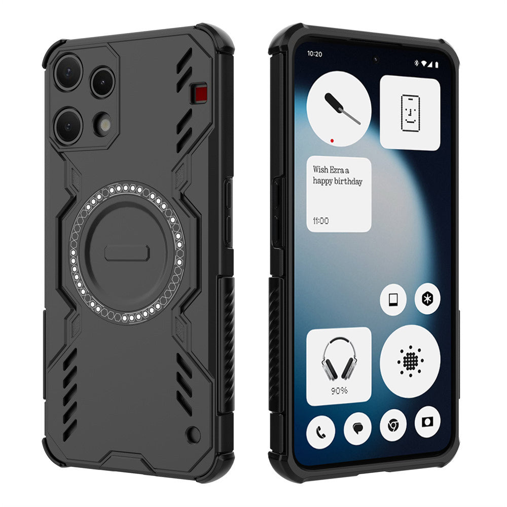 MagSafe Case for Nothing Phone (3a) Lite, Techsuit, ArmorMag, Black