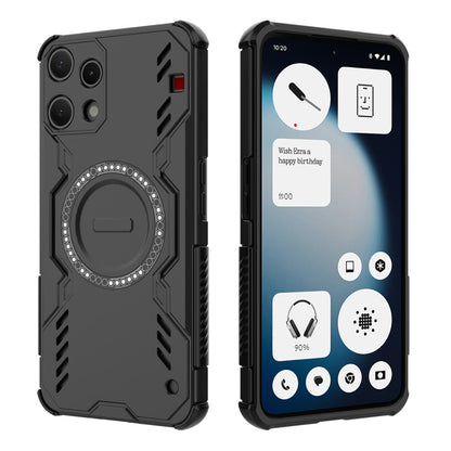 MagSafe Case for Nothing Phone (3a) Lite, Techsuit, ArmorMag, Black