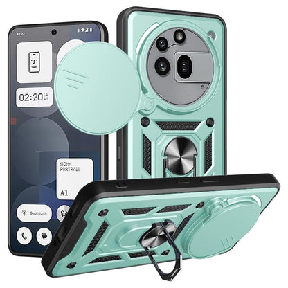 Case for Nothing Phone (3a) Pro, Techsuit, CamShield, Green