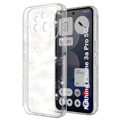 Case for Nothing Phone (3a) Pro, Techsuit, SparkleSkin, Transparent