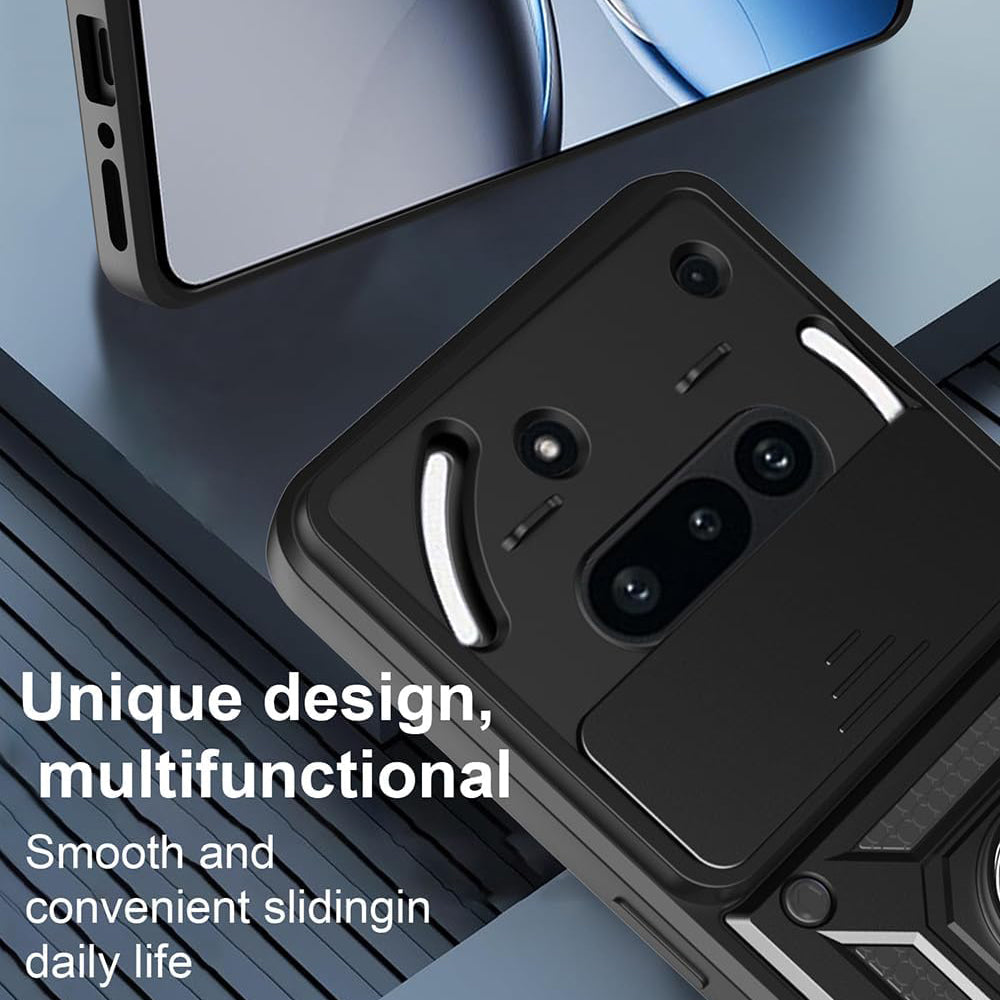 Case for Nothing Phone (3a), Techsuit, CamShield, Black