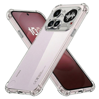 Case for Nothing Phone (4a) Pro, Techsuit, Shockproof Clear, Transparent