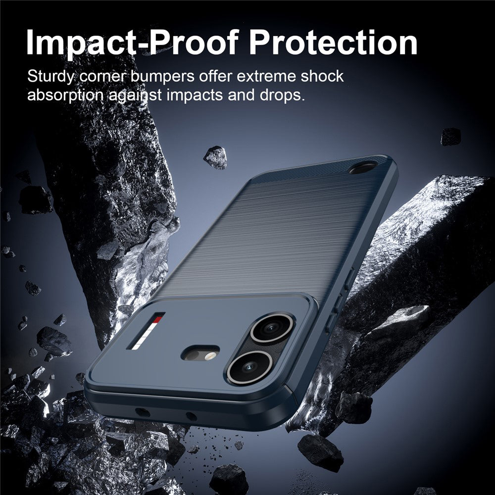 Case for Nothing Phone (4b), Techsuit, Carbon, Blue