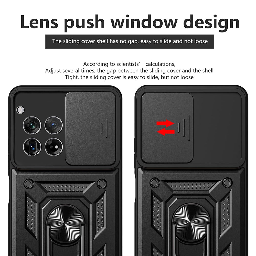Case for OnePlus 12, Techsuit, CamShield, Black