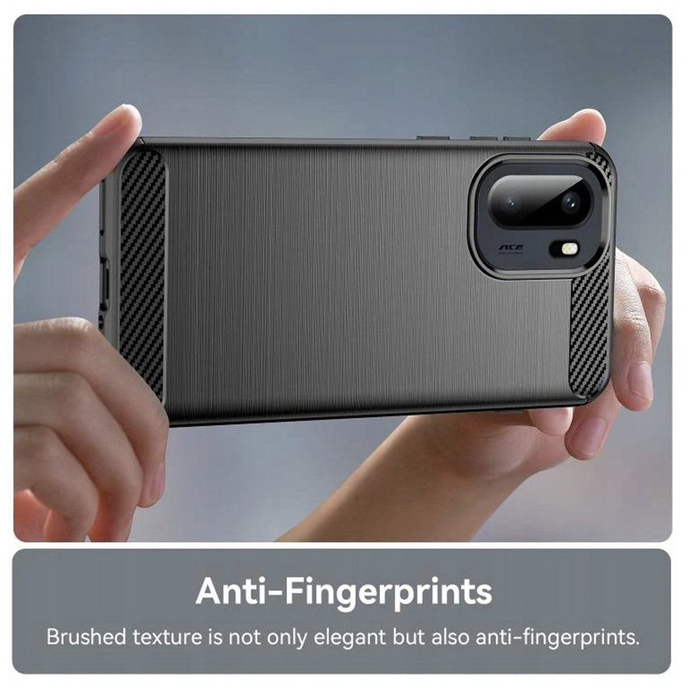 Case for OnePlus 15R, Techsuit, Carbon, Black