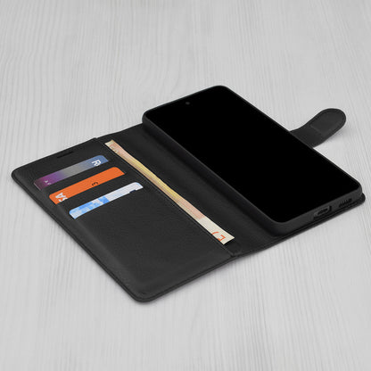 Case for OnePlus Nord CE5, Techsuit, Leather Folio, Black