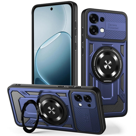 Case for Oppo A6 Pro 5G / A6 Pro 4G, Techsuit, RuggedCam, Blue