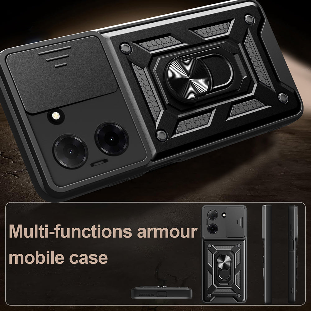 Case for Oppo A6x 4G / A6x, Techsuit, CamShield, Black